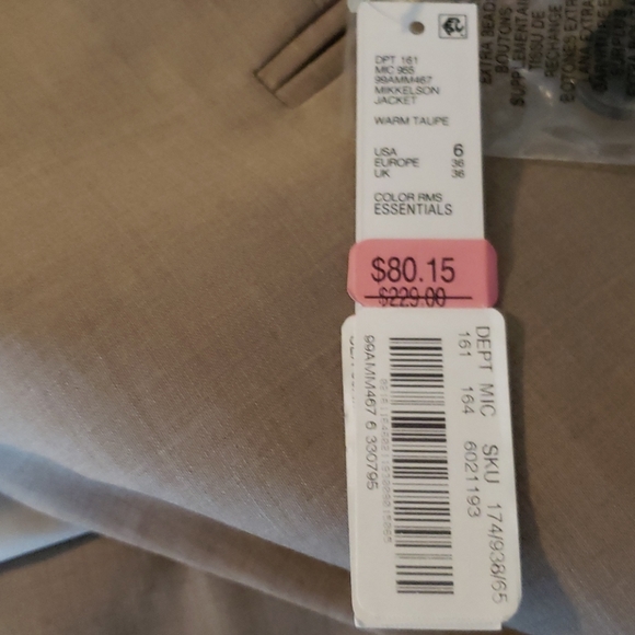 Antonio Melani blazer and trouser size 6 taupe - Picture 5 of 5